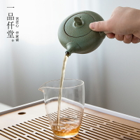 茶壺家用簡約泡茶器手抓壺青釉陶瓷壺茶水壺功夫茶具套裝單人茶