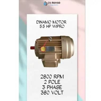 Dinamo motor 5,5 hp 2 pole 3 phase wipro