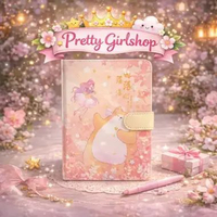 Buku Catatan Motif Teddy & Cherry Blossom Cute Korean Style Notebook / Diary Teddy Bear Sakura Aesth