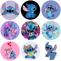 Stitch Kawaii Popped Folding Socket Mobile Phone Holder Stand For All Iphone Xiaomi Samsung Grip Tok Phones Cell Accessories