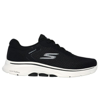 Skechers Go Walk 7 [216636BKW] 男 健走鞋 運動 休閒 步行 舒適 緩震 黑白