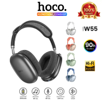 Hoco W55 หูฟังบลูทธ หูฟังครอบหูไร้สาย BT V.5.4 headphones  แบตอึด 90 ชม. รองรับTFcard คําแนะนําการขา