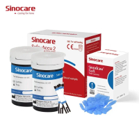 [ส่งฟรี] Sinocare แผ่นตรวจน้ำตาล แผ่นทดสอบ Blood Glucose test strips