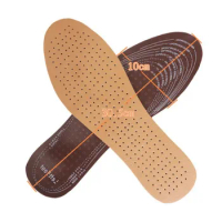 Ultra Thin Breathable Deodorant Leather Insoles for Shoes Men Women Elevator Shoes Inner Sole Inserts Foot Care Shoe Pads
