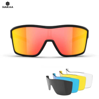 Polarized Sports Sunglasses for Men Women Cycling Baseball Fishing Running Biking MTB Glasses with 5 Lenses