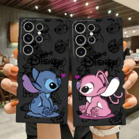 Disney Cute Stitch Case for Samsung Galaxy S23 Ultra S21 S22 Plus S20FE S10 Note 20Ultra 10 Plus S21 S8 Soft Cover