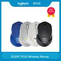 Logitech M330 SILENT PLUS Wireless Mouse 1000 DPI Optical Trackingoffice 2.4GHz with USB Receiver For Computer Portable VOD