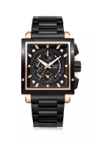 Alexandre Christie Alexandre Christie Jam Tangan Pria - Black Rosegold -Stainless Steel - 6182 GCBBR