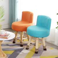 小凳子家用時尚創意小板凳實木矮凳客廳布藝換鞋凳圓凳小椅子成人