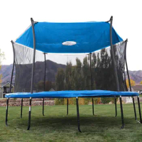 8/10ft Trampoline Roof Sunshade Rain Protection Cloth Trampoline Shade Cover Foldable Sun Protection Trampolines Canopy for kids