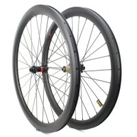 700c Road Disc Bicycle Carbon Wheels Novatec D411 D412 Hub 6-Bolt OR Center Lock Clincher Tubular Tubeless Road Bike Wheelset