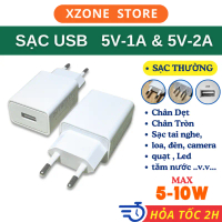 Cóc Sạc 5V 2A Cho Điện Thoại, Loa, đồng hồ, đèn led, củ sạc usb, adapter sạc 2A