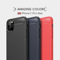 For Apple iphone 14 Pro MAX Cover Black Carbon Fiber Light Shock Proof Soft Silicone Case For iphone 13 14 Plus 12 11 Case