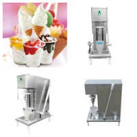 Professional Commercial Fruit Ice Cream Blender Machine With Manual Control Soft Serve Swirl Fruit Nut Yogurt Ice Cream Maker