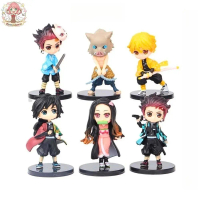 Hot trending Mô hình Kimetsu No Yaiba figure Tanjirou , Nezuko , Zenitsu , Inosuke , Giyuu (Có bán l