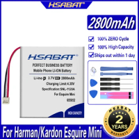 HSABAT P655252 2800mAh Battery for Harman Kardon Esquire Mini Speaker Loudspeaker Batteries