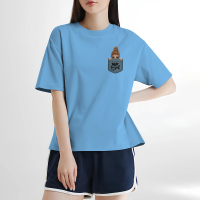 MISSHE Tshirt Motif Kantong TREAT YOURSELF Kaos Katun Combed Kasual Wanita Korean Style Atasan Remaj