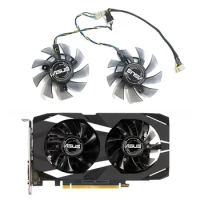 New 75MM 6PIN FD8015U12S GTX1650 1660 GPU fan for ASUS GTX 1650 1660Ti dual graphics card fan