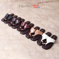 Katakita Elvira Flat Sandal Wanita 40 Brown