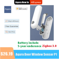 Aqara Door Window Sensor P1 Zigbee 3.0 Smart Home Wireless Anti-theft Homekit Induction Door Magnetic Alarm For HomeKit APP