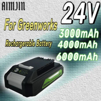 24V 3000mAh/4000mAh/6000mAh 18650 Battery Rechargeable Lithium ion Battery for Greenworks Cordless Power Tool Replacement 29842
