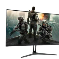 Frameless design 22 inch gaming flat monitor with VGA HDMI interfaces full HD 24" 27 inch 32" curved 75Hz LCD monitor