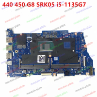 DAX8QMB28A0 For HP Probook 440 450 G8 Laptop Motherboard I5-1135G7 SRK03 I5-1145G7 DDR4 100% Fully Tested