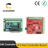 Cloudray CNC Controller Board 4 Axis USB Board/ 5 Axis LPT DB25 Board for Laser Milling Machine