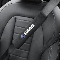 2pcs Car Safety Belt Cover Adjustable Seat Belt shoulder protection for Saab 93 Tuning 95 9 3 9 5 SAAB 9-3 9-5 Auto Accessories