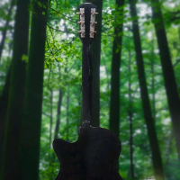 Gitar Klasik Hitam dengan Desain Elegan untuk Pemain Musik harganya 1 juta US Dollar khusus untuk or