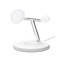 แท่นชาร์จไร้สาย BOOST↑CHARGE PRO 3-in-1 Wireless Charger with MagSafe 15W สีขาว