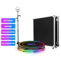 360 Degre Portable Photo Booth Fill Light Machine Camera Ipad Selfie Video Free Accessories Automatic Spin 360 Photo Booth