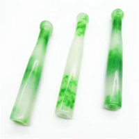 3pc Chinese natural jade Hongshan culture hand-carved jade Cigarette holder filter