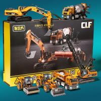 （ Gift  ） Simulation Engineering Vehicle Boutique Gift Set Crane Excavator Children's Toy Gift