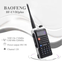 Baofeng UV-B2Plus Walkie Talkie 8W Dual Band 136-174MHz 400-520mhz 4800mah Two Way Radio Ham Radio UVB2 Plus FM Transceiver