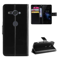 Fashion ShockProof Flip PU Leather Wallet Cover Sony Xperia XZ2 Compact Case For Sony XZ2Compact H8314 H8324 Phone Bags