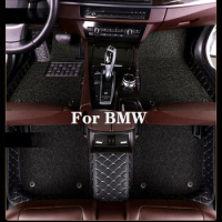High Quality Customized Double Layer Detachable Diamond Pattern Car Floor Mat For BMW M3 M4 (Convertible) Auto Parts