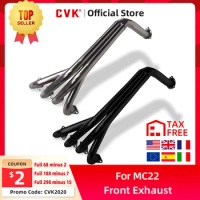 CVK Stainless Steel Motorcycles Front Exhaust Pipe Manifold Header Exhaust Tube For Honda CBR250 MC22 CBR 250 MC 22 Accessories