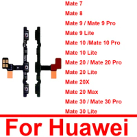 Power Volume Flex Cable For Huawei Mate 7 8 9 10 20 20X 30 S Lite Pro Max Side Power Volume Buttons Flex Ribbon Cable Repair