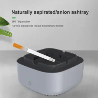 Direct Suction Smokeless Ashtray 360 Degree Surround Air Purifier Automatic Shut-down 600mAh Ashtray Air Filter for Home