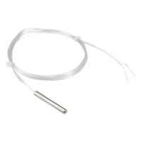 FTARP05 PT100 waterproof 1.5m PTFE Silver plated copper cable 4*30mm stainless steel polish rod probe RTD temperature sensor
