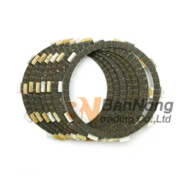 7 pcs Motorcycle Clutch Friction Plate For HONDA CB400SS 02-08 XR400 XR400M XR400SM SHADOW VT600C VT600CD VT600CD2 XL600V CB650F