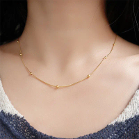 Kalung Titanium Choker Lada Jedar Wanita Rosegold Anti Karat Korea Elegan - Aksesoris, Perempuan