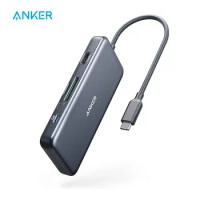 Anker USB C Hub, 341 USB-C Hub (7-in-1) with 4K HDMI, 100W Power Delivery, USB-C and 2 USB-A 5 Gbps Data Ports, microSD A8346