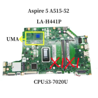 EH5A1 LA-H441P Mainboard For Acer Aspire 5 A515-52 Laptop Motherboard With i3-7020U CPU UMA DDR4 100% Fully Tested OK