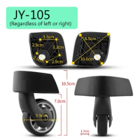 Suitable For Samsonite U72 Trolley Case Luggage Accessories Universal Wheels Jy-105 Jy-106 Jy-109 Jy-110 Replacement And Repair