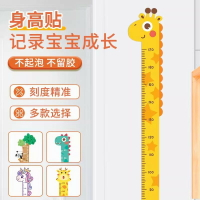 卡通貼紙墻上男女身高尺墻貼家用標尺成長護角測量獅子尺子身高貼【尚宜家居】