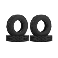 4Pcs 20mm Hard Rubber Tire for 1/14 Tamiya RC Semi Tractor Truck Tipper MAN King Hauler ACTROS SCANIA Upgrades Parts