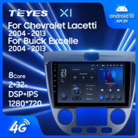 TEYES X1 For Chevrolet Lacetti J200 2004 - 2013 For Buick Excelle Hrv 2004 - 2013 Car Radio Multimedia Video Player Navigation GPS Android 10 No 2din 2 din dvd