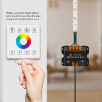 Bộ điều khiển tấm cảm ứng RF cho dải đèn LED, dòng 30A, dùng với dải LED RGB/RGBW điện áp DC 5V/24V
